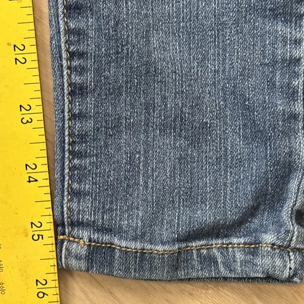 Girls Betsey Johnson‎ BJ71112 Blue Embroidered Skinny Distressed Jeans Size 10
